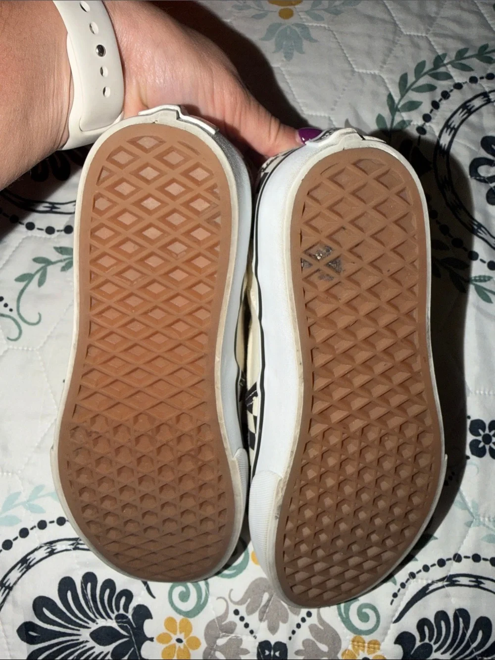 Vans Kids Checkerboard Slip-On - Black & Cream